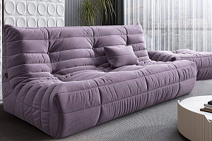 Большой трехместный диван ДеФранс с пуфом от Gliver